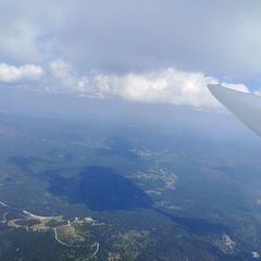 Flugwegposition um 11:49:25: Aufgenommen in der Nähe von Regen, Deutschland in 2543 Meter